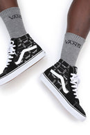 Blanc  VansSk8-Hi Nubuck Hi-Top Sneakers - Negro Y - Mixto - * - The Bradery