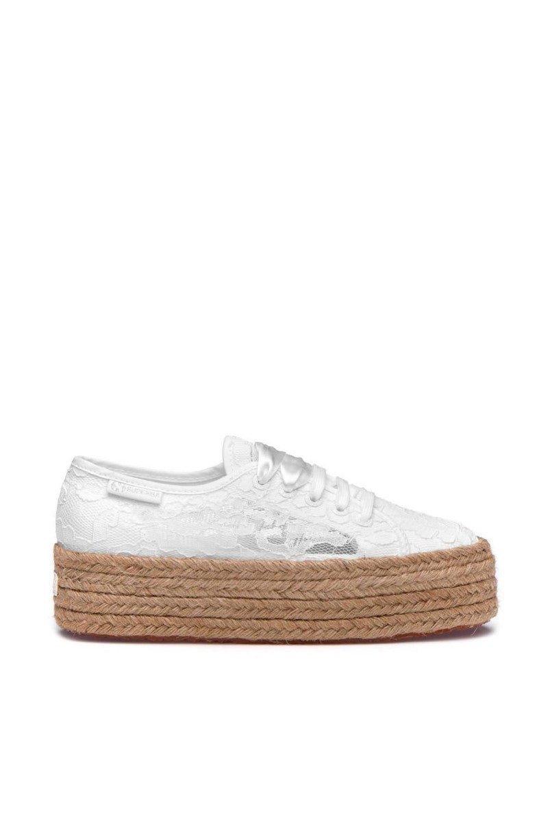 Blanc Newlace Rope Sneakers - / Marron - Superga - Superga1 - The Bradery