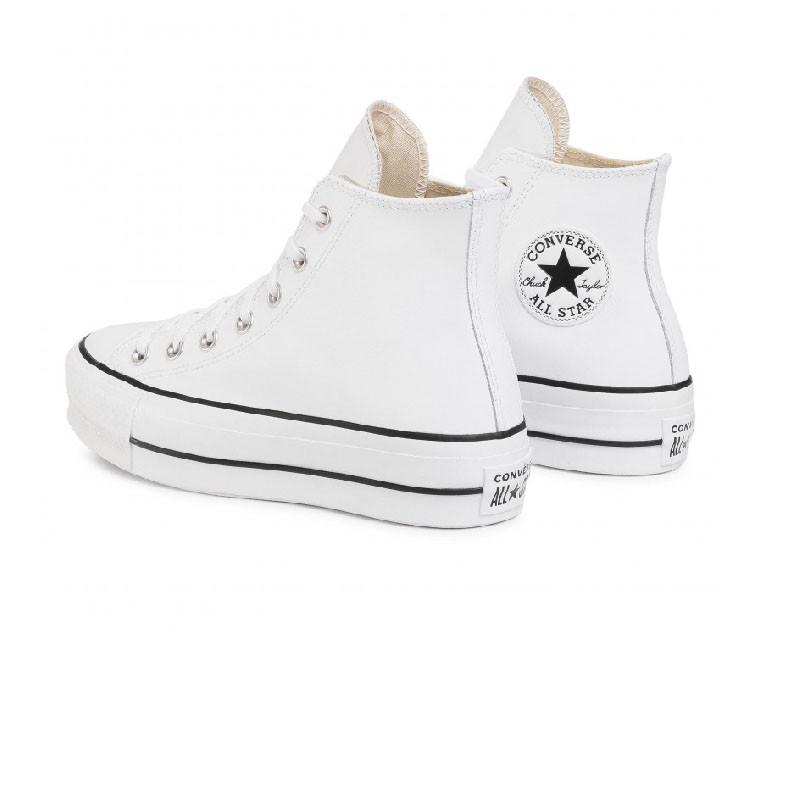 Zapatillas altas de cuero con plataforma - Blanco - Mixto - Converse - The Bradery