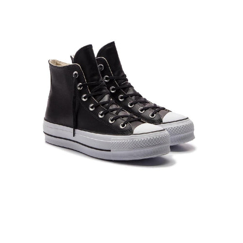 Hi Leather Platform Sneakers - Negro - Mixto - Converse - The Bradery