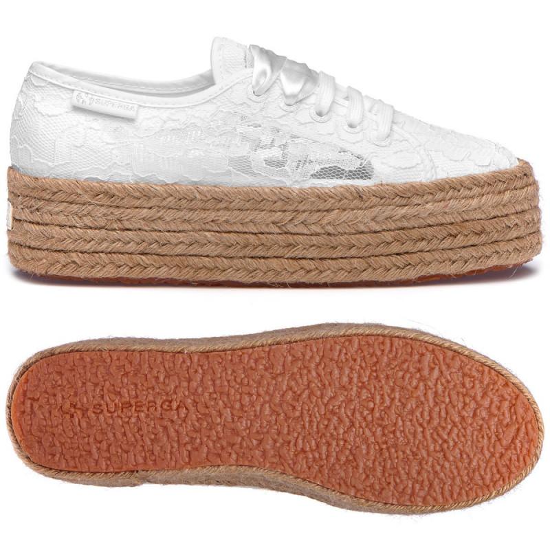 Baskets Superga 2790-Newlace Rope - Blanc Chaussures Superga