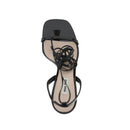Miu Miu Leather Sandals - Black - Woman