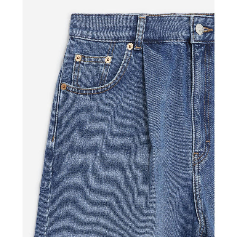 Bermuda En Jeans Bleu À Taille Haute - Femme - The Kooples - The Bradery