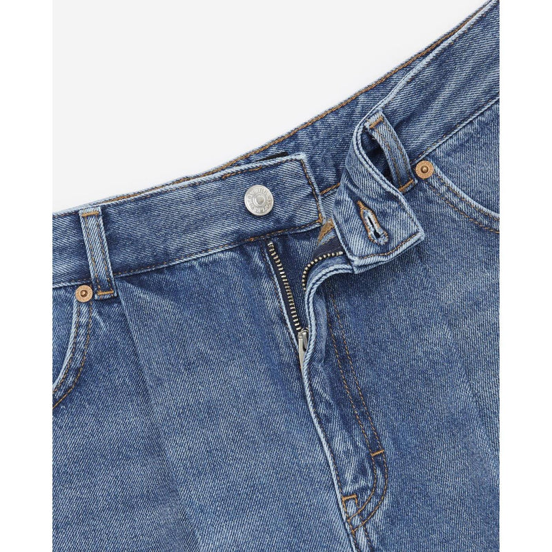 Bermuda En Jeans Bleu À Taille Haute - Femme - The Kooples - The Bradery