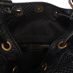 Besace Cerise - Noir - Victor & Hugo - The Bradery
