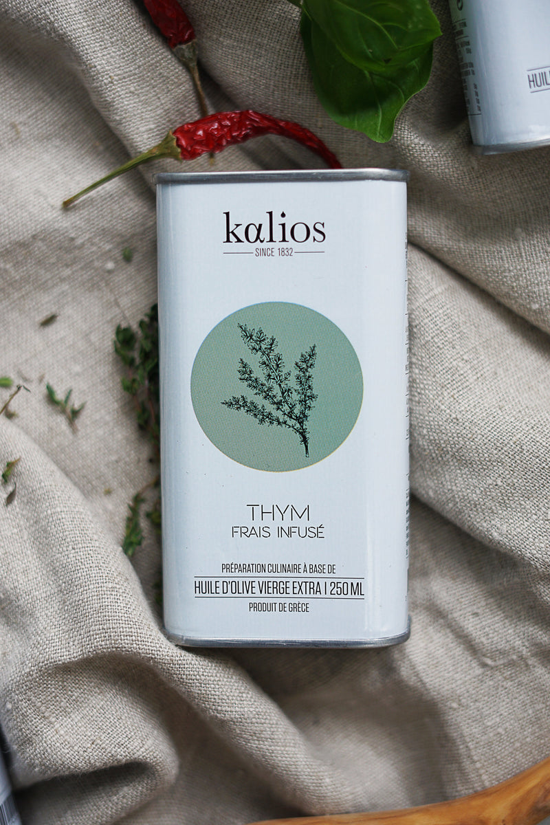 Bidon Huile D'Olive Infusée Thym Huiles Kalios2