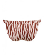Bas De Bikini Zebra - Marron