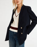 Claudie Pierlot Blazer Verlaine - Azul marino - - The Bradery