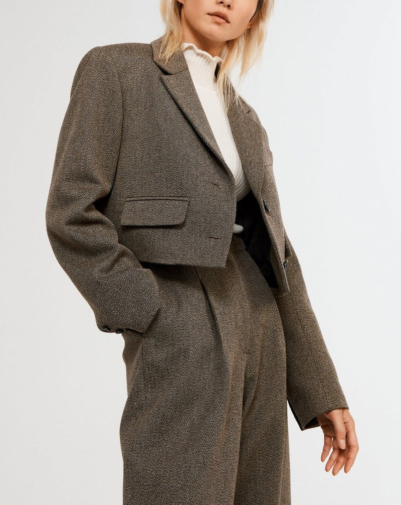 Violin Blazer - Brown - Claudie Pierlot - The Bradery