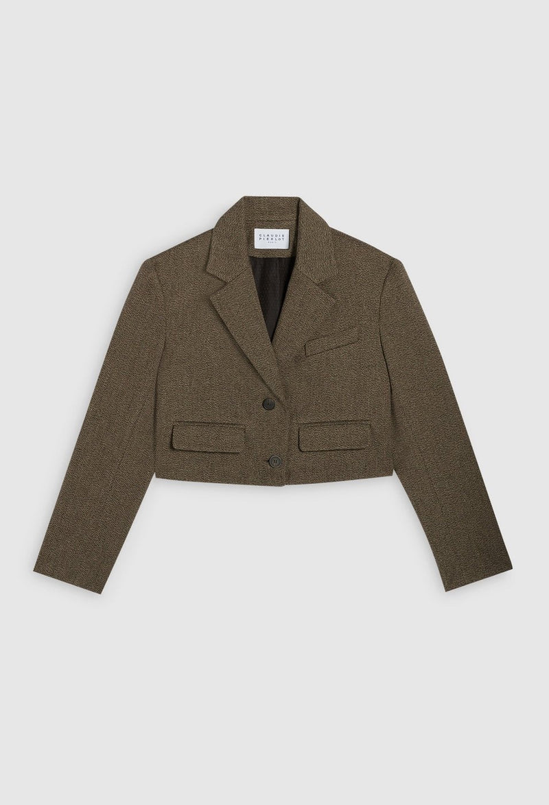 Violin Blazer - Brown - Claudie Pierlot - The Bradery