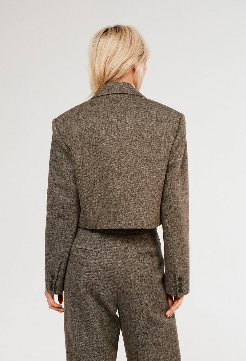 Violin Blazer - Brown - Claudie Pierlot - The Bradery