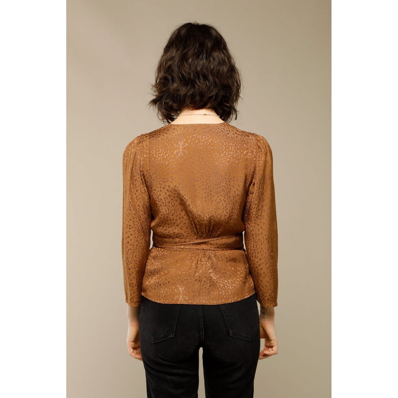 Blouse Anna - Cuivre / Jaquard - Rouje* - The Bradery