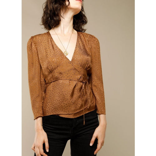 Blouse Anna - Cuivre / Jaquard - Rouje* - The Bradery