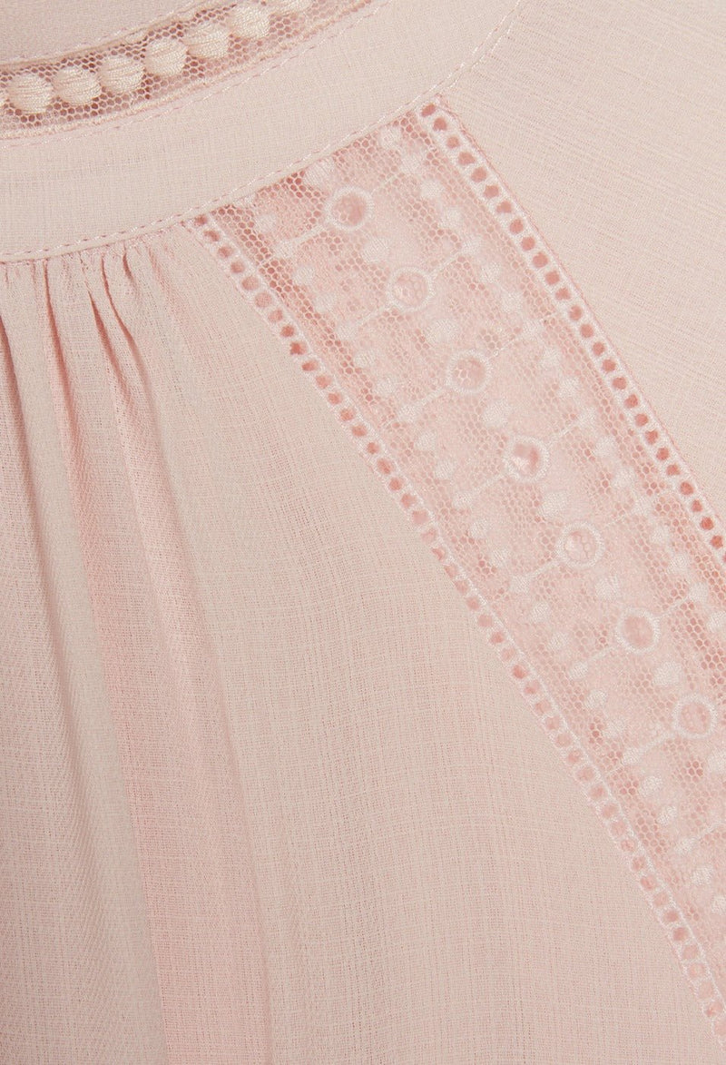 Blouse Babouchka - Pale Pink - Claudie Pierlot - The Bradery