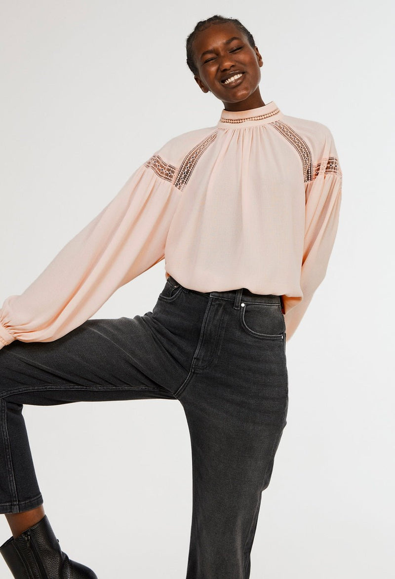 Blouse Babouchka - Pale Pink - Claudie Pierlot - The Bradery