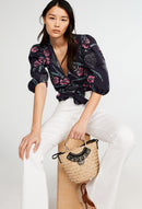 Bambino Blouse - Print Fonce - Claudie Pierlot - The Bradery