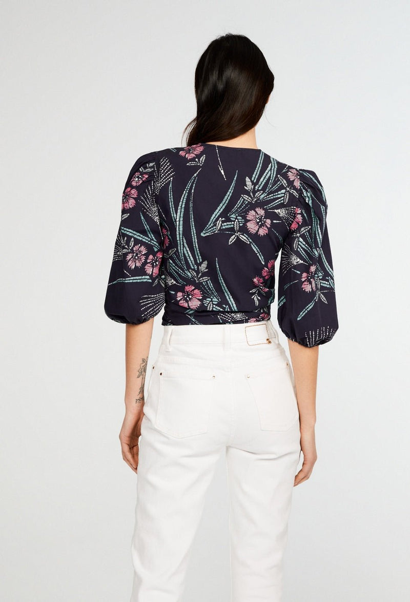 Bambino Blouse - Print Fonce - Claudie Pierlot - The Bradery