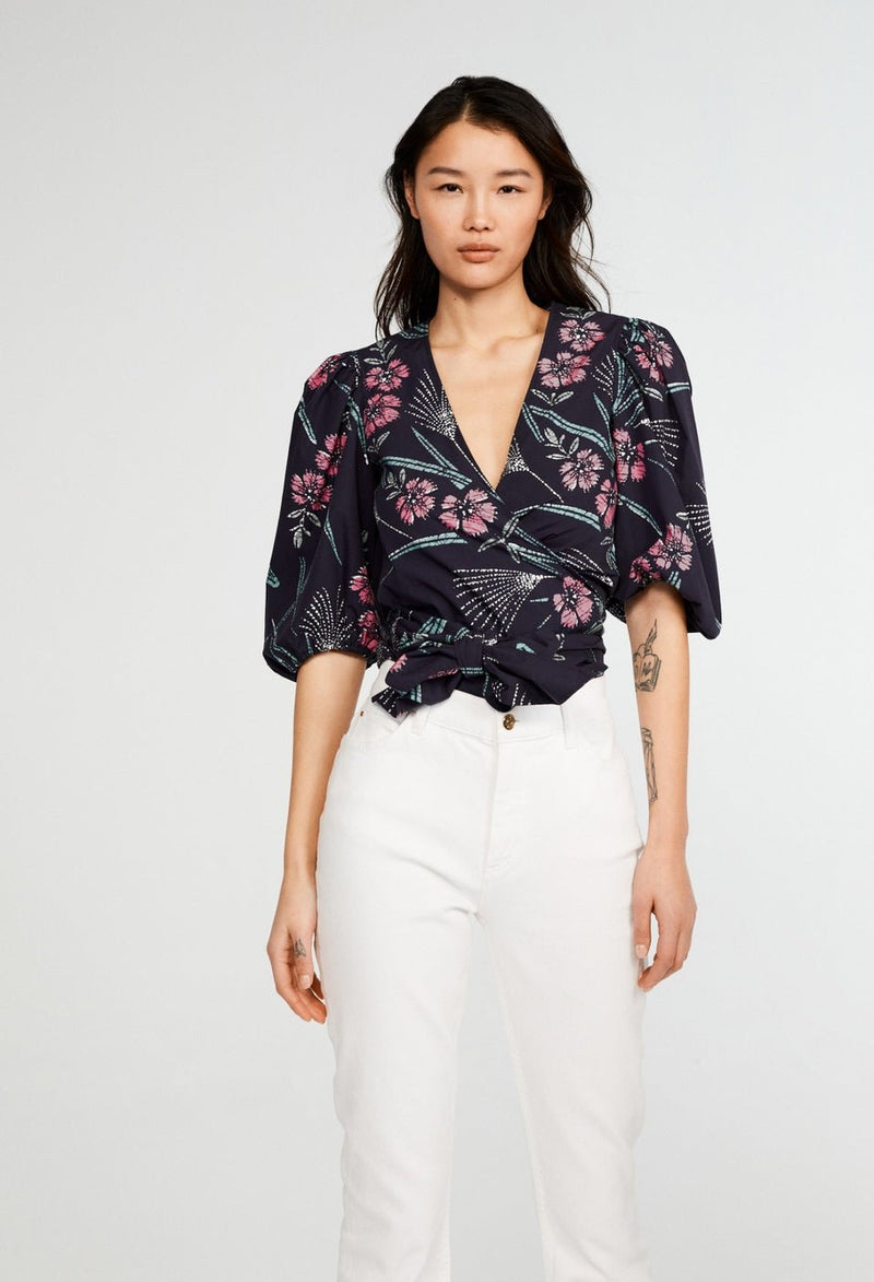 Bambino Blouse - Print Fonce - Claudie Pierlot - The Bradery