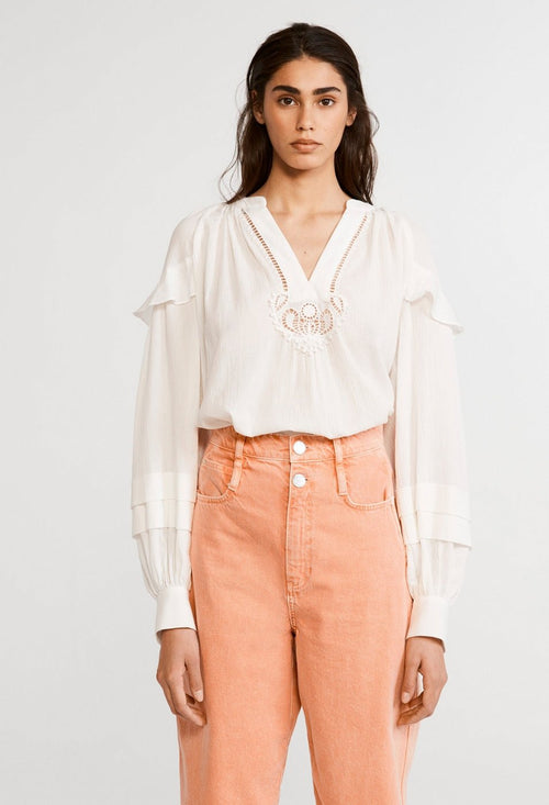 Blouse Barneto - Ecru - Claudie Pierlot - The Bradery