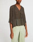 Claudie Pierlot Blusa Barolo - Estampado Fonce - - The Bradery