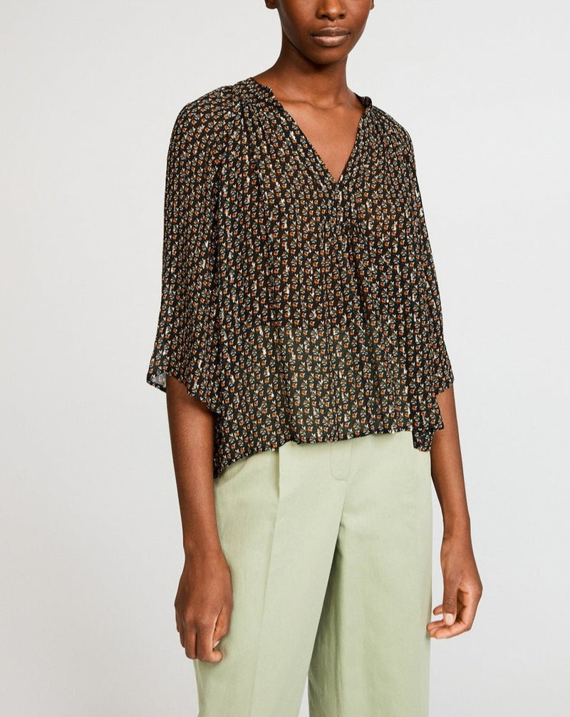 Claudie Pierlot Blusa Barolo - Estampado Fonce - - The Bradery