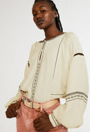 Blouse Base - Ivory - Claudie Pierlot - The Bradery