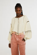 Blouse Base - Ivory - Claudie Pierlot - The Bradery