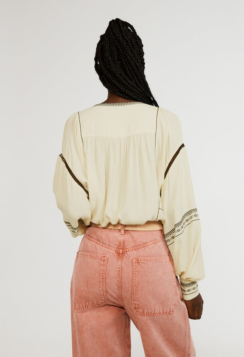 Blouse Base - Ivoire - Claudie Pierlot - The Bradery