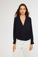 Claudie Pierlot Blusa básica - Azul marino - - The Bradery