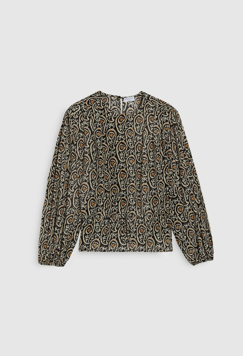 Belange Blouse - Print Fonce - Claudie Pierlot - The Bradery