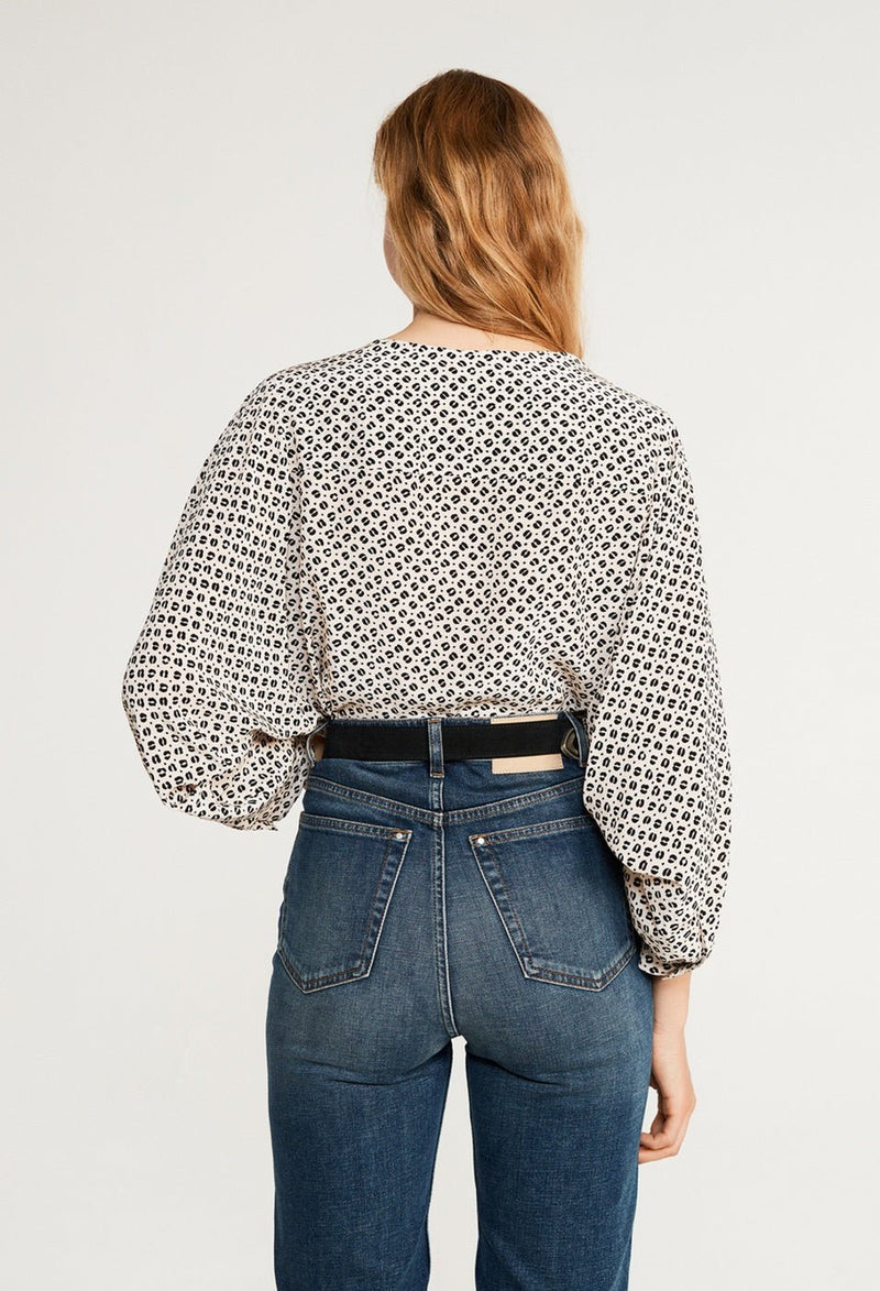 Claudie Pierlot Blusa Berlioz - Print Clair - - The Bradery