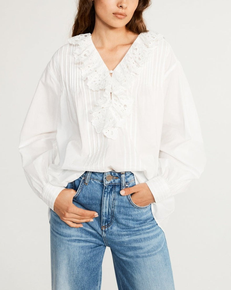 Claudie Pierlot Blusa Birdy - Crudo - - The Bradery