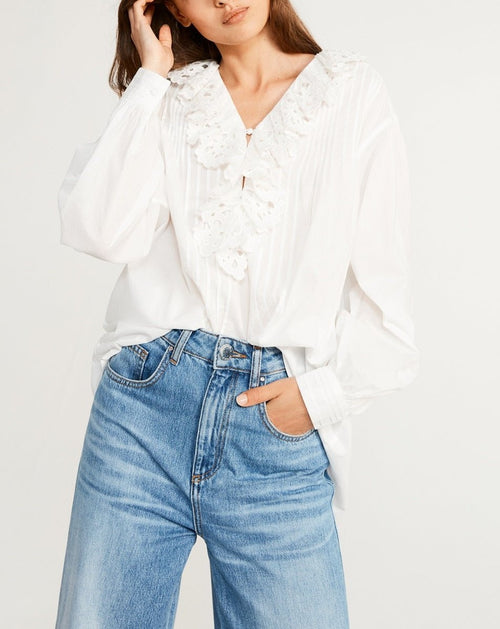 Claudie Pierlot Blusa Birdy - Crudo - - The Bradery