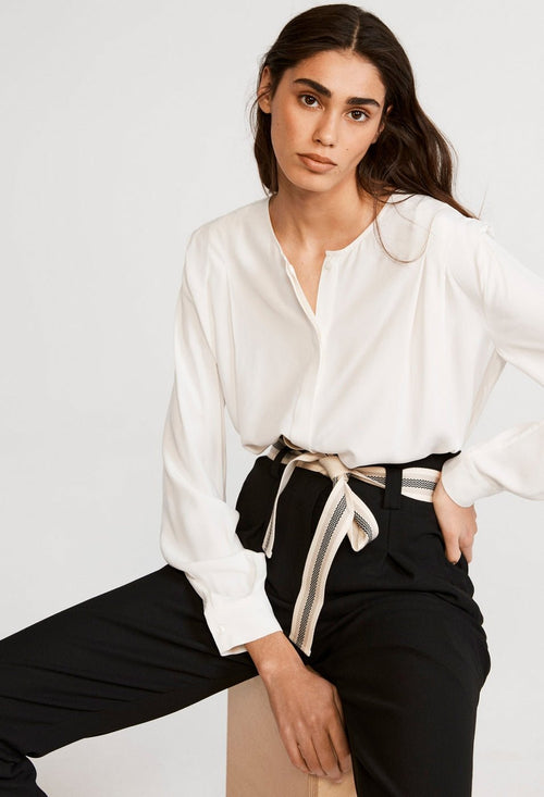 Claudie Pierlot Blusa Bounty Bis - Crudo - - The Bradery