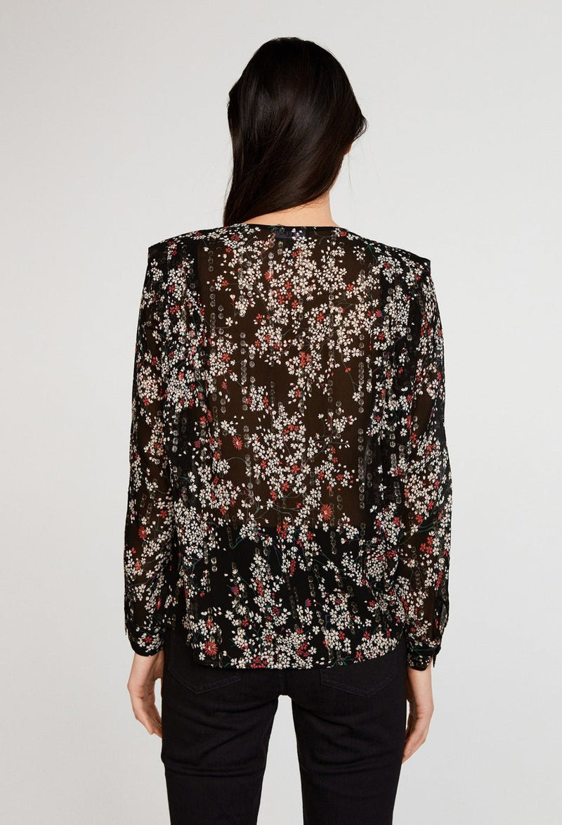 Blouse Bounty - Print Fonce - Claudie Pierlot - The Bradery