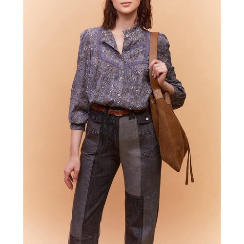 Blusa Claus - Gris Azul - Gerard Darel - The Bradery