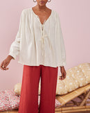 Blusa Evaline - Crudo - Des Petits Hauts - The Bradery