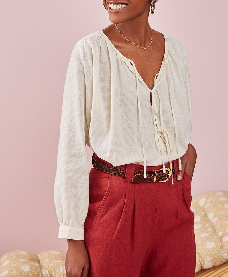 Blusa Evaline - Crudo - Des Petits Hauts - The Bradery