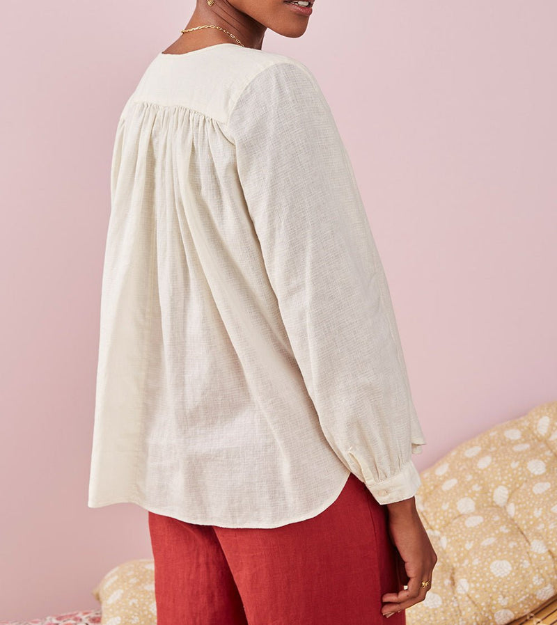 Blusa Evaline - Crudo - Des Petits Hauts - The Bradery