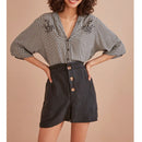 Blusa Rosita - Crudo/Grigio - Des Petits Hauts - The Bradery