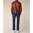 Leather Jacket - Marron - De Fursac - The Bradery