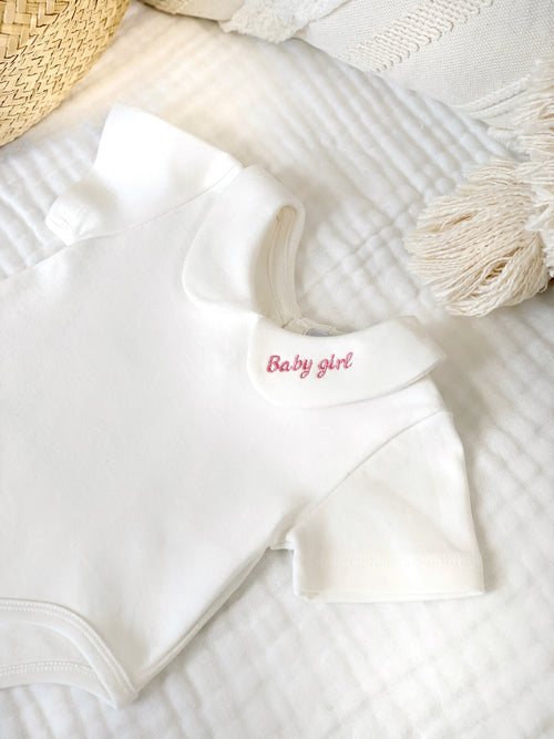 L'Élégance Bodysuit - White BODYSUIT & Rompers Maison Pioline