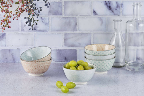 Bol Pattern Ø12Cm - 6 Pièces - Pastel Les Bols Björn