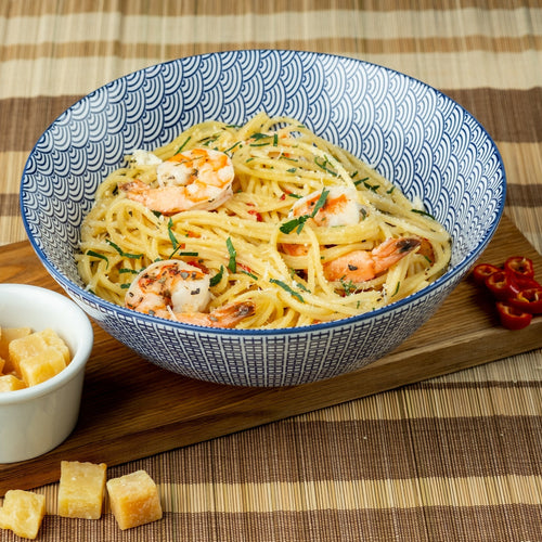 Bol Pattern Ø21Cm - 6 Pièces - Dark Blue Les Saladiers Björn