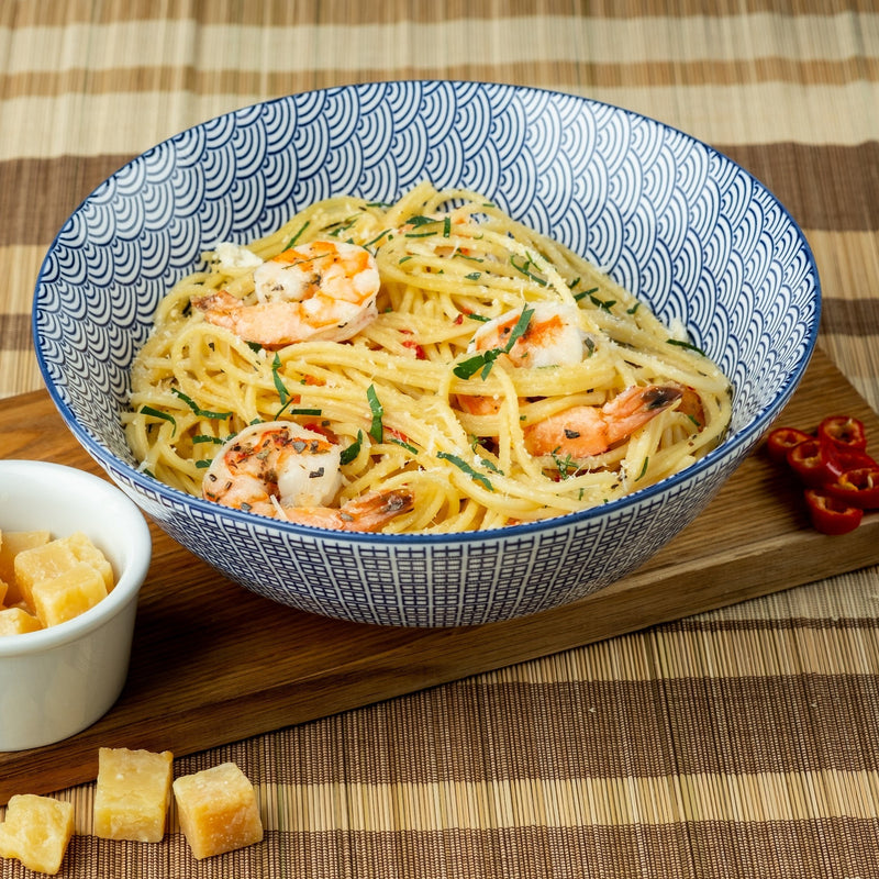 Bol Pattern Ø21Cm - 6 Pièces - Dark Blue Les Saladiers Björn