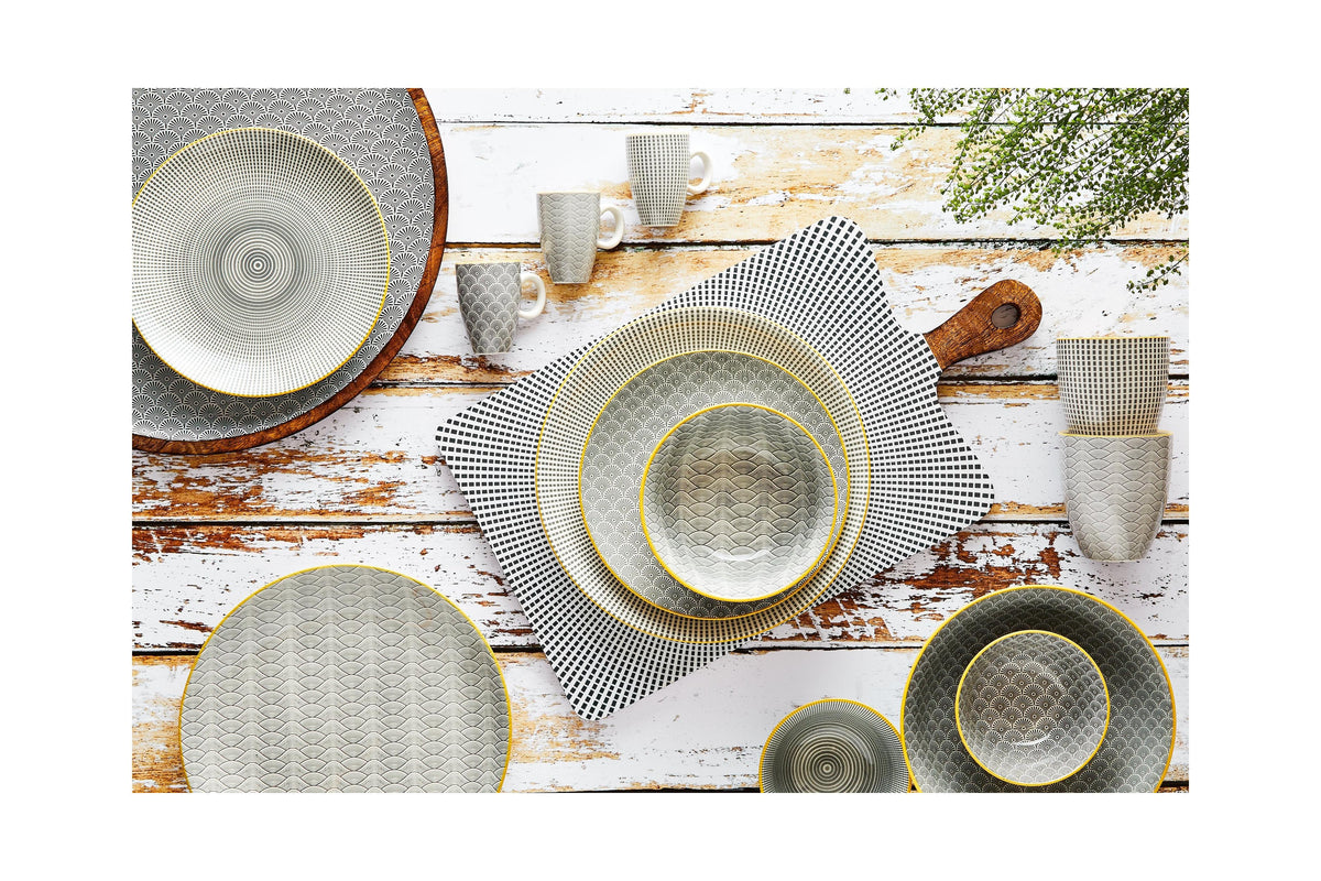 Bol Pattern Ø21Cm - 6 Pièces - Eclipse Les Saladiers Björn