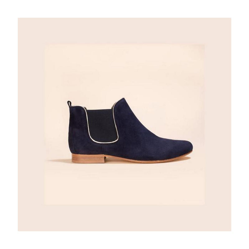 Boots Lagun - Suede - Navy - Anaki - The Bradery