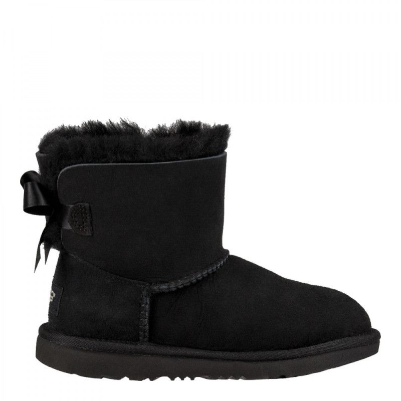 Mini Bailey Bow II Cadet Boots - Black - Kids - UGG - The Bradery