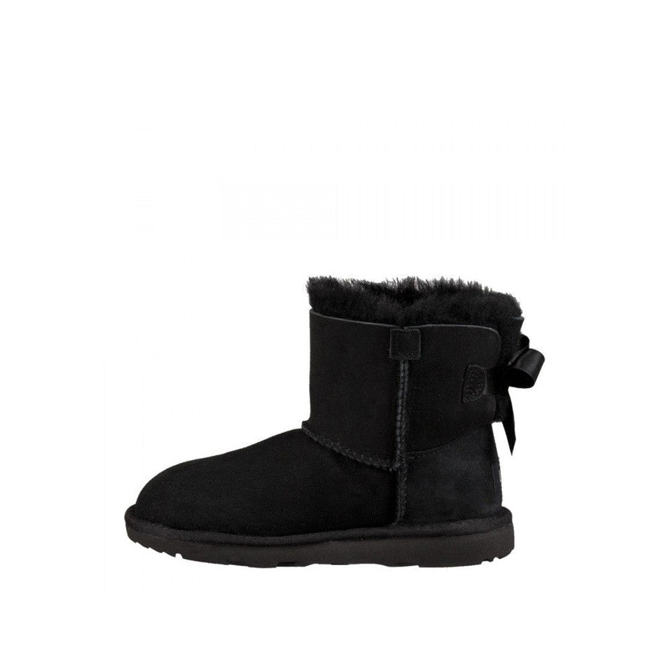 Mini Bailey Bow II Cadet Boots - Black - Kids - UGG - The Bradery
