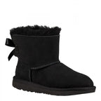 Mini Bailey Bow II Cadet Boots - Black - Kids - UGG - The Bradery